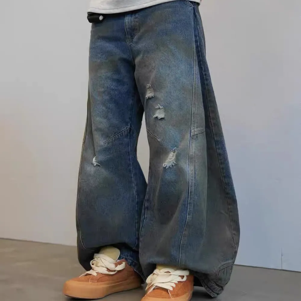 Washed Distressed jeans