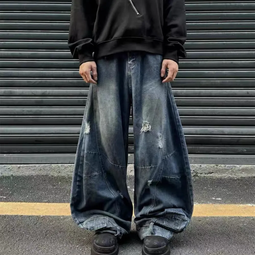 Washed Distressed jeans