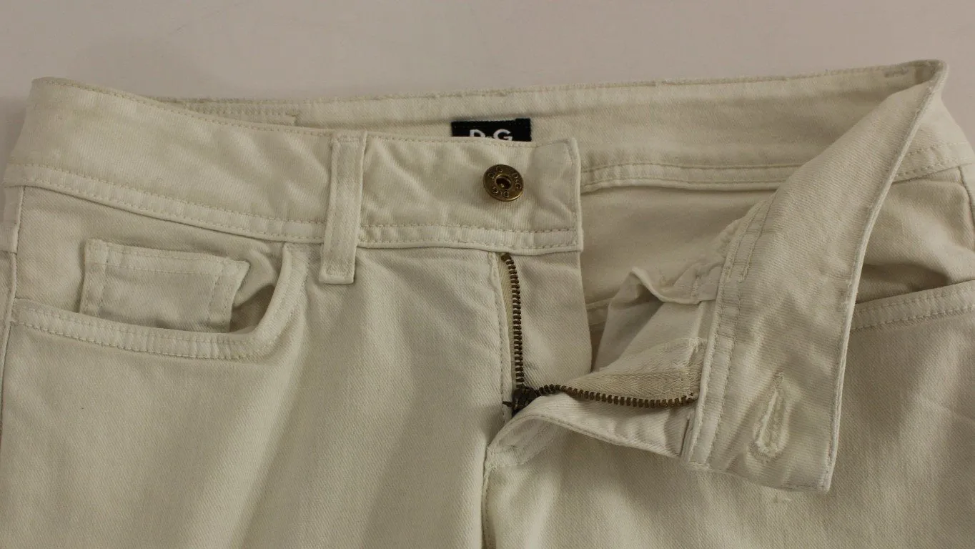 White COOL Cotton Regular Fit Jeans Pants