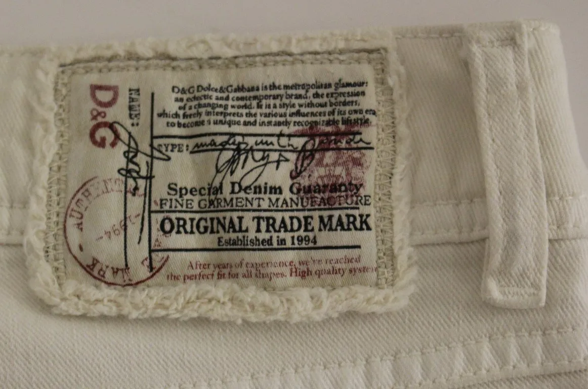 White COOL Cotton Regular Fit Jeans Pants