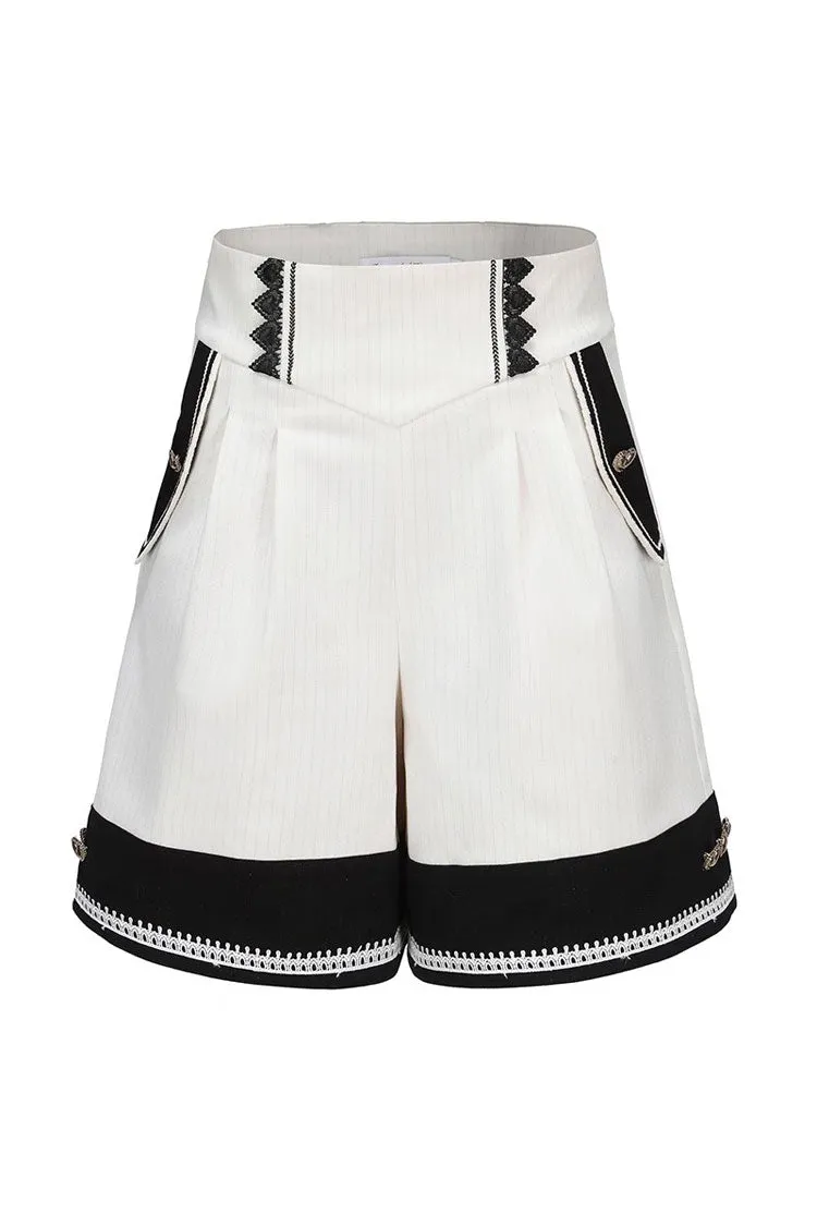 White Rabbit Duke Handsome Elegant Ouji Fashion Lolita Shorts