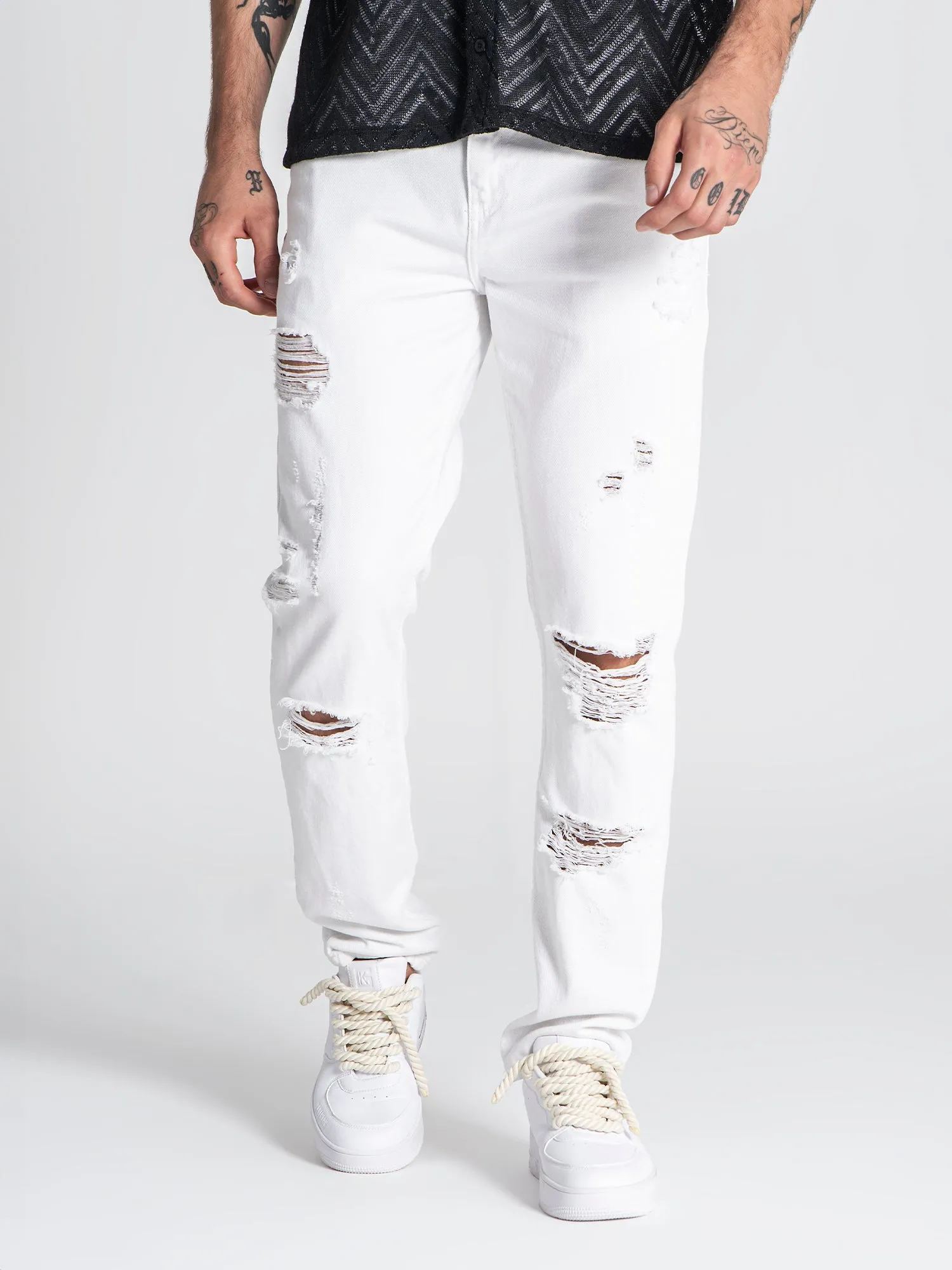 White Rebel Straigh-Leg Jeans