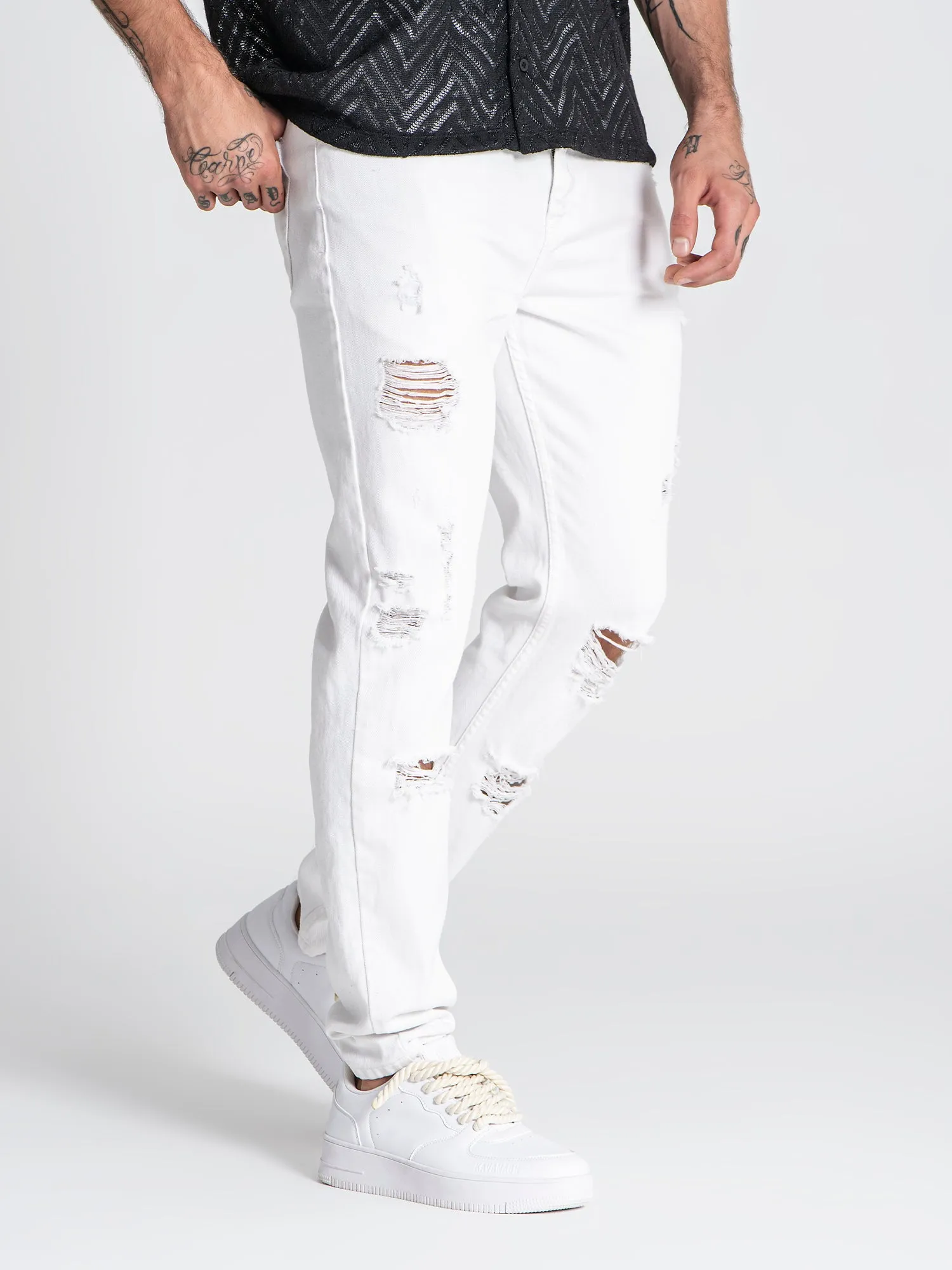 White Rebel Straigh-Leg Jeans