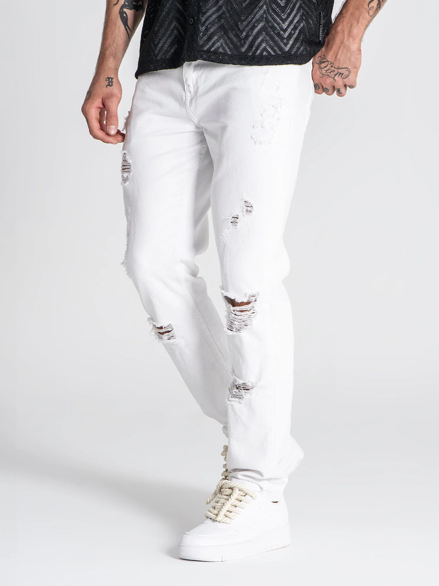 White Rebel Straigh-Leg Jeans