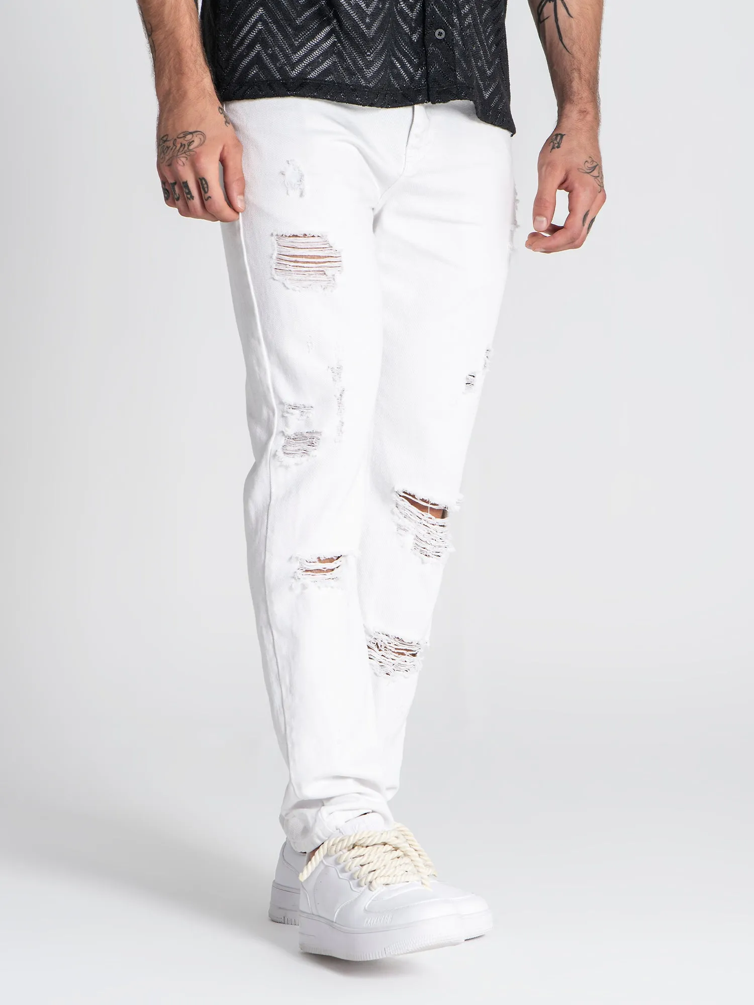 White Rebel Straigh-Leg Jeans