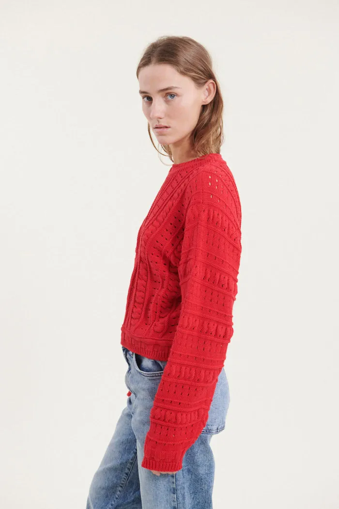 Winie Biaz Sweater - High Risk Red