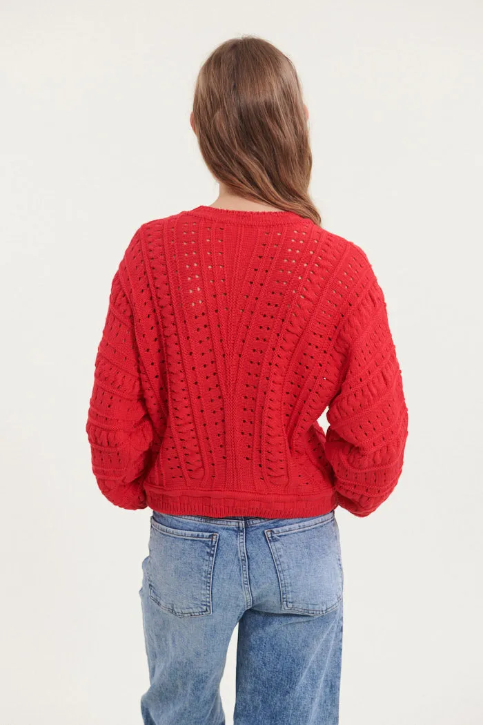 Winie Biaz Sweater - High Risk Red