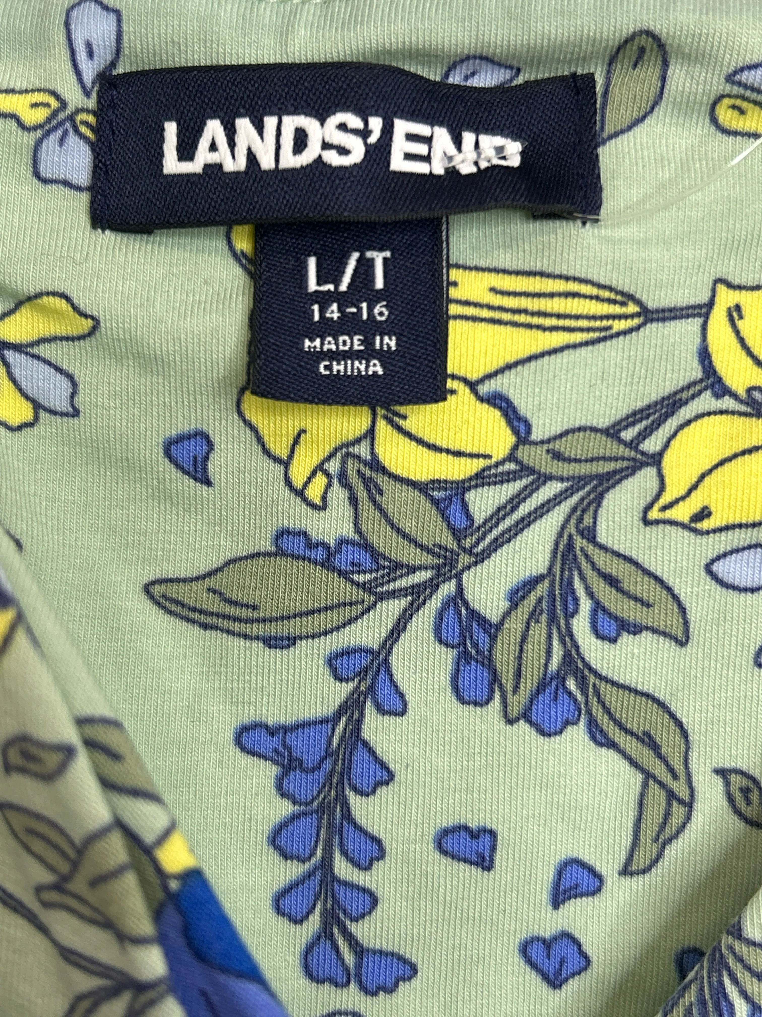 Womens Size 14 Misses Green Lands End Dress