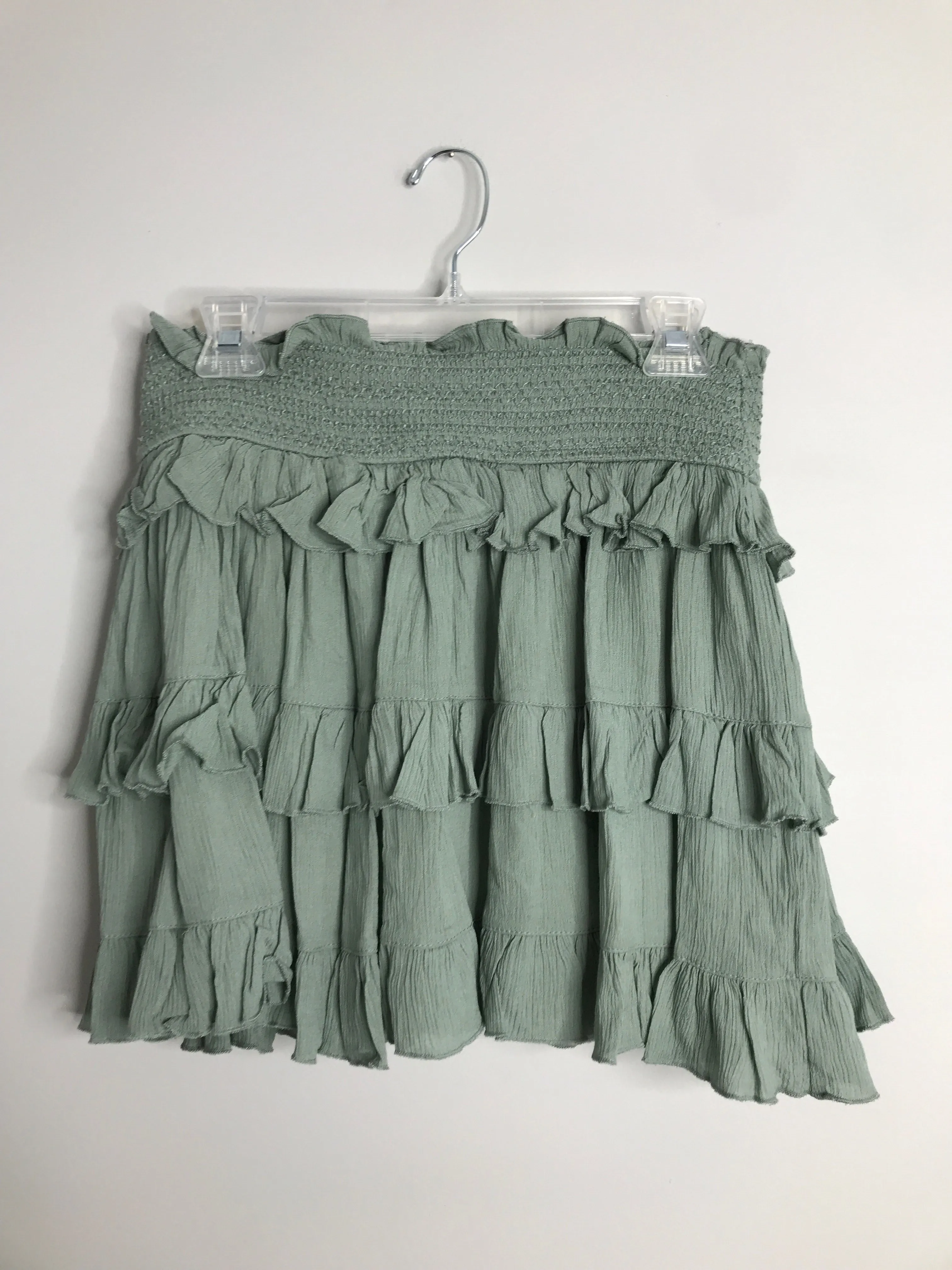 Womens Size Lg Misses Green Altar'd State Skirt