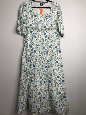 Womens Size Med Misses Blue Madison Mathews Dress