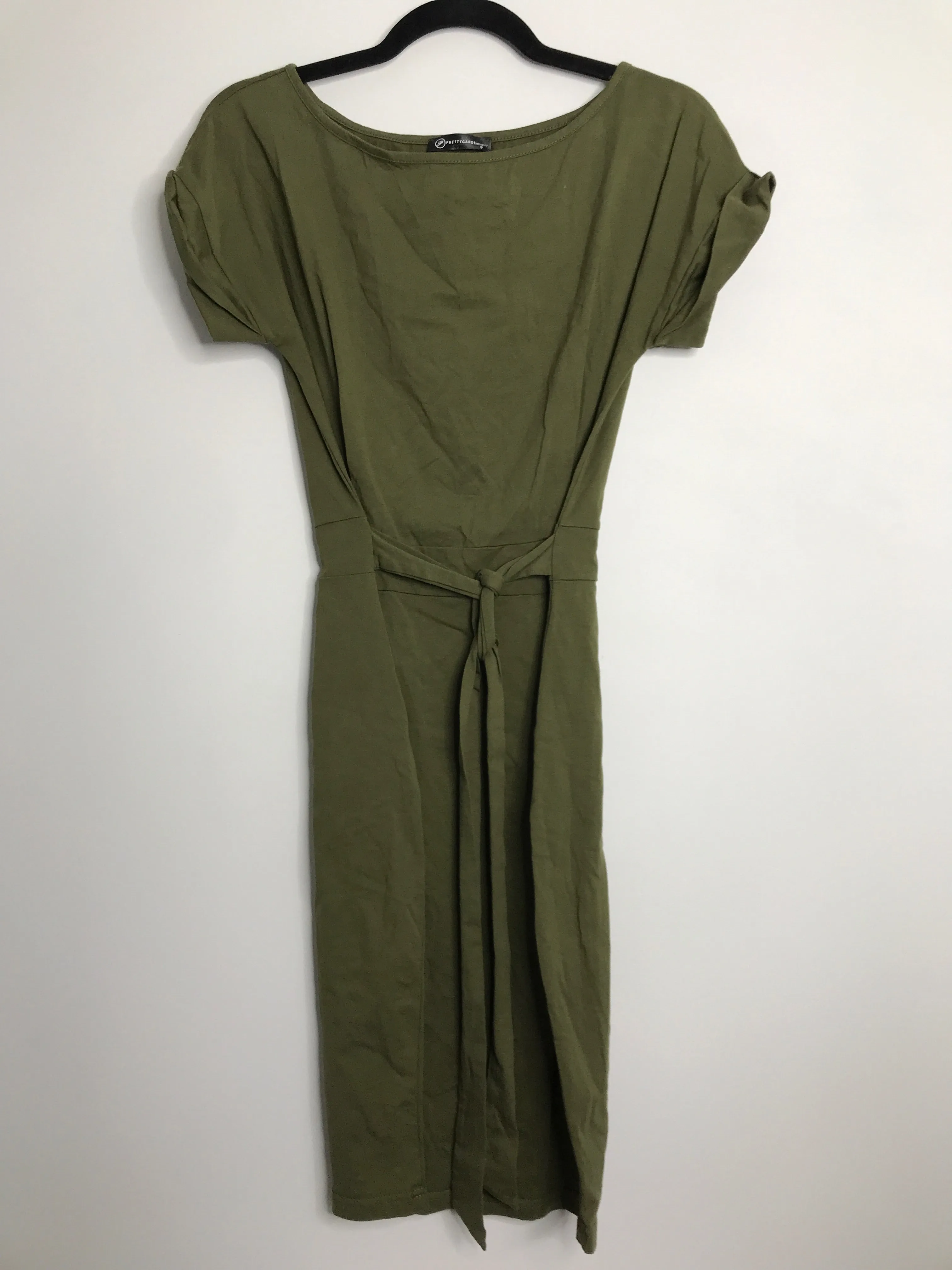 Womens Size Sm Misses Green Pretty Garden Dress
