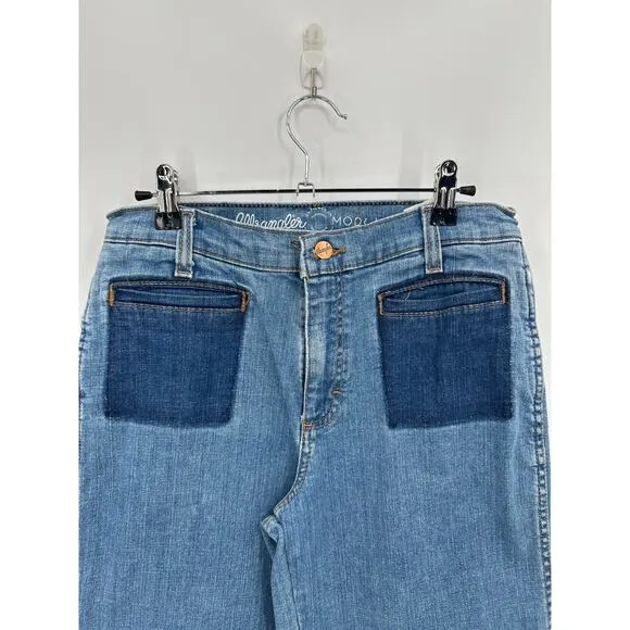Wrangler x Modcloth Wide Leg 70's Vibe jeans Size 10/33