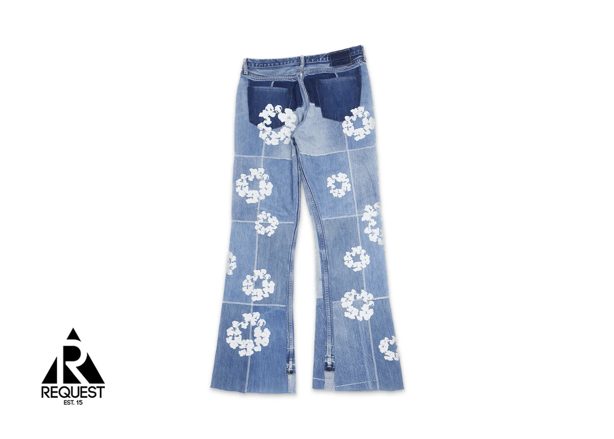 x Readymade Cotton Wreath Embroidered Jeans