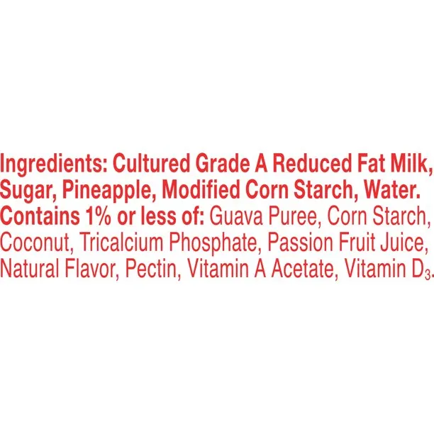 Yoplait Pina Colada Yogurt 6oz