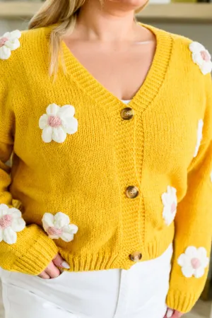 You're Enough Floral Cardigan