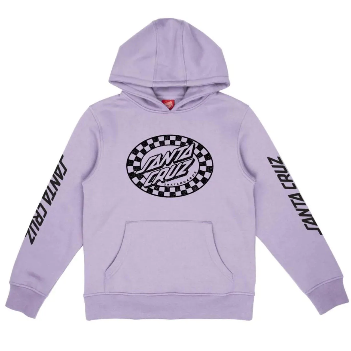 Youth Check Oval Mono Front Digital Lavender